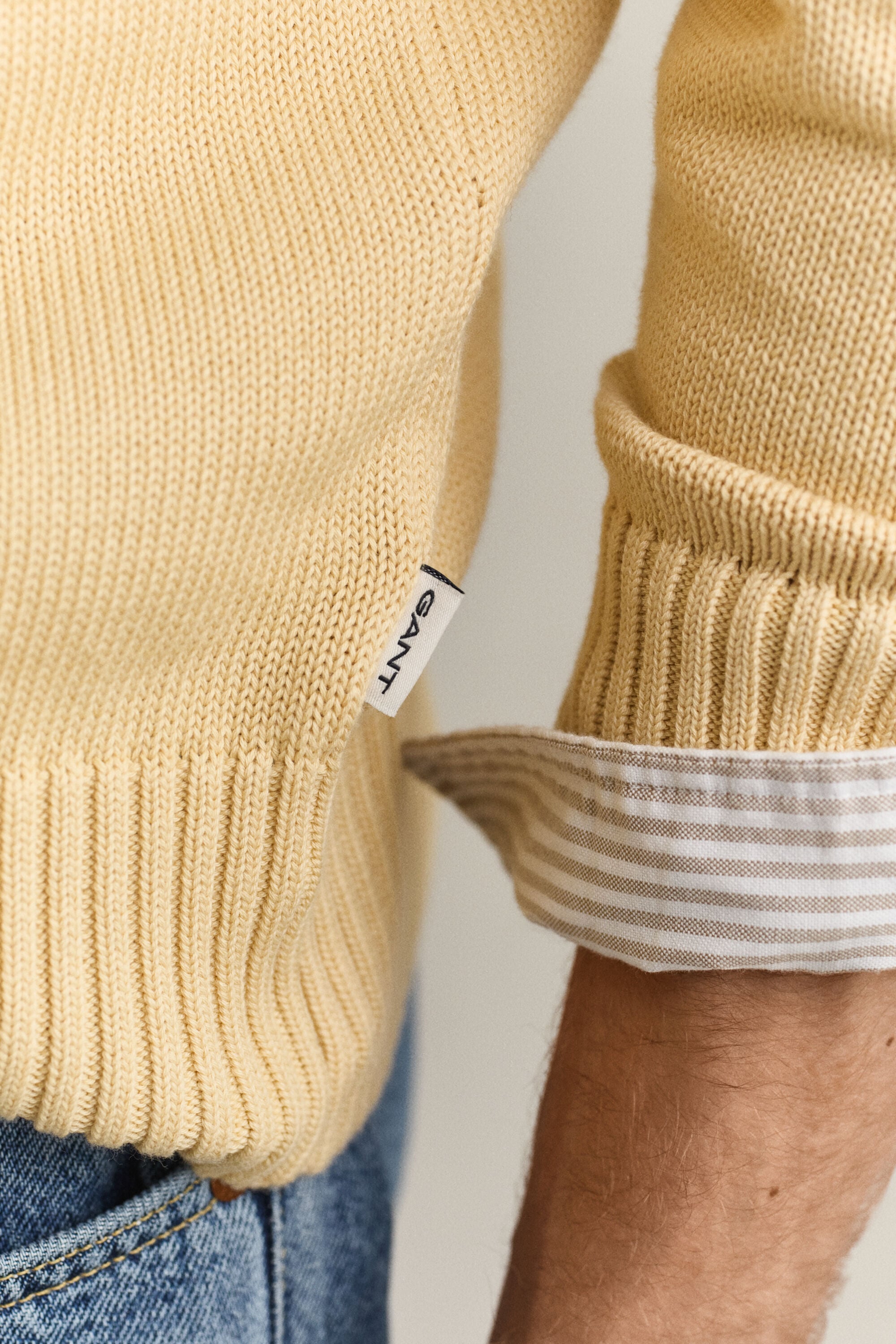 Maglia in cotone Supima con bottoni