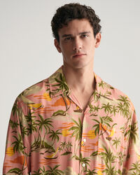 Camicia a maniche corte Hawaiian Print relaxed fit
