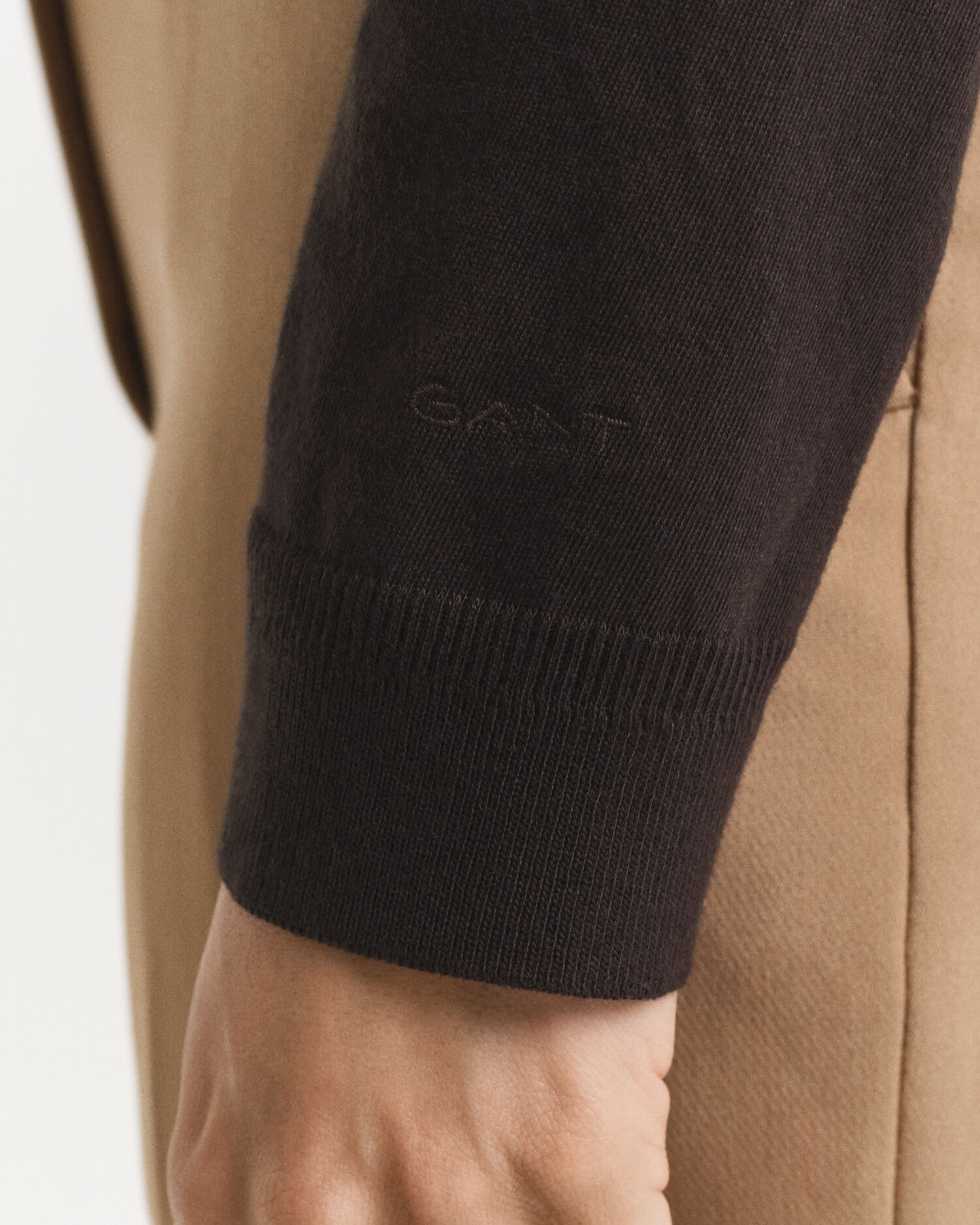 Polo a maniche lunghe con bottoni e senza cuciture