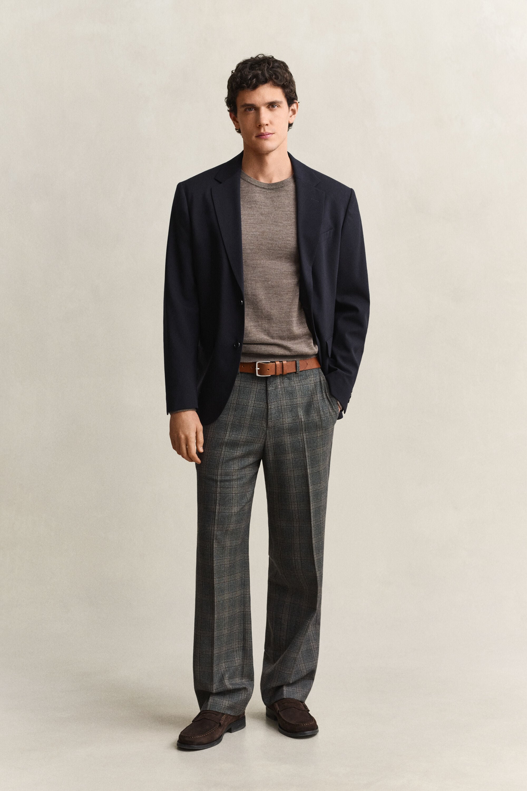 Maglia girocollo in lana merino