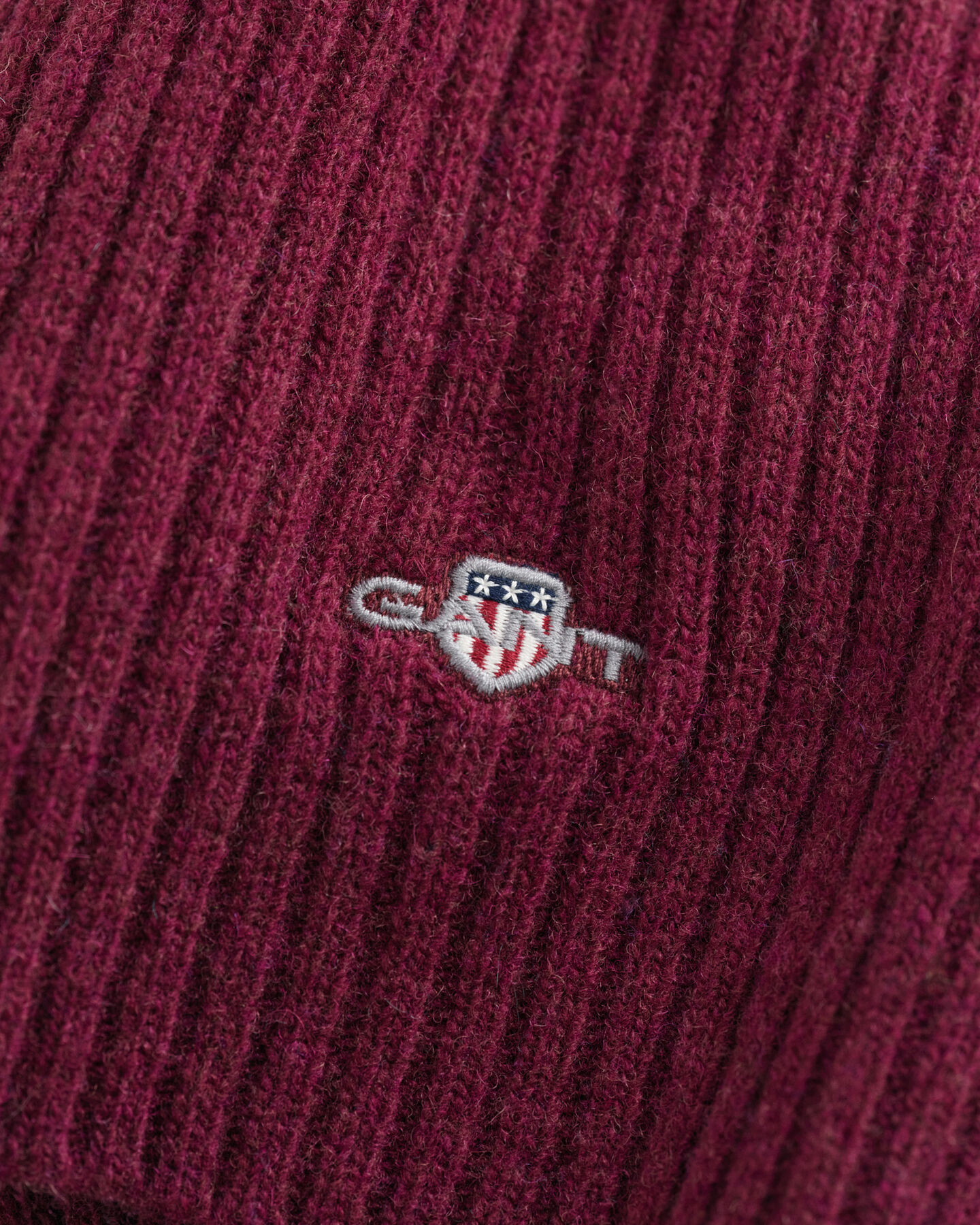 Sciarpa in lana lavorata a maglia Shield Teens