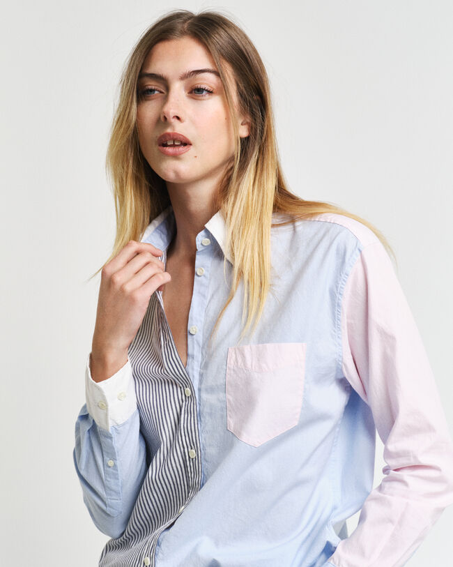 Camicia Patchwork relaxed fit