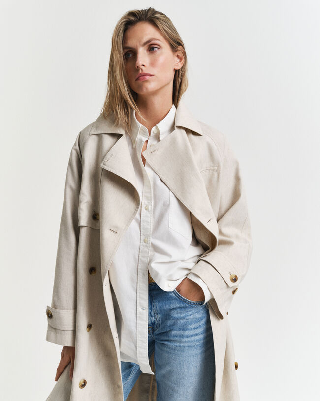 Trench in misto lino