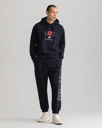 Felpa Retro Shield con cappuccio