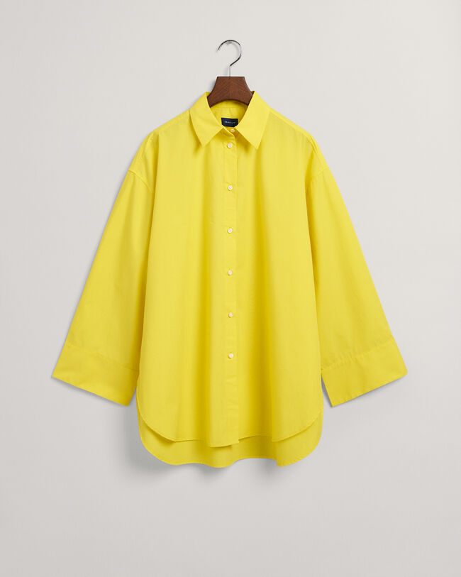 Camicia con polsini ampi e oversize fit