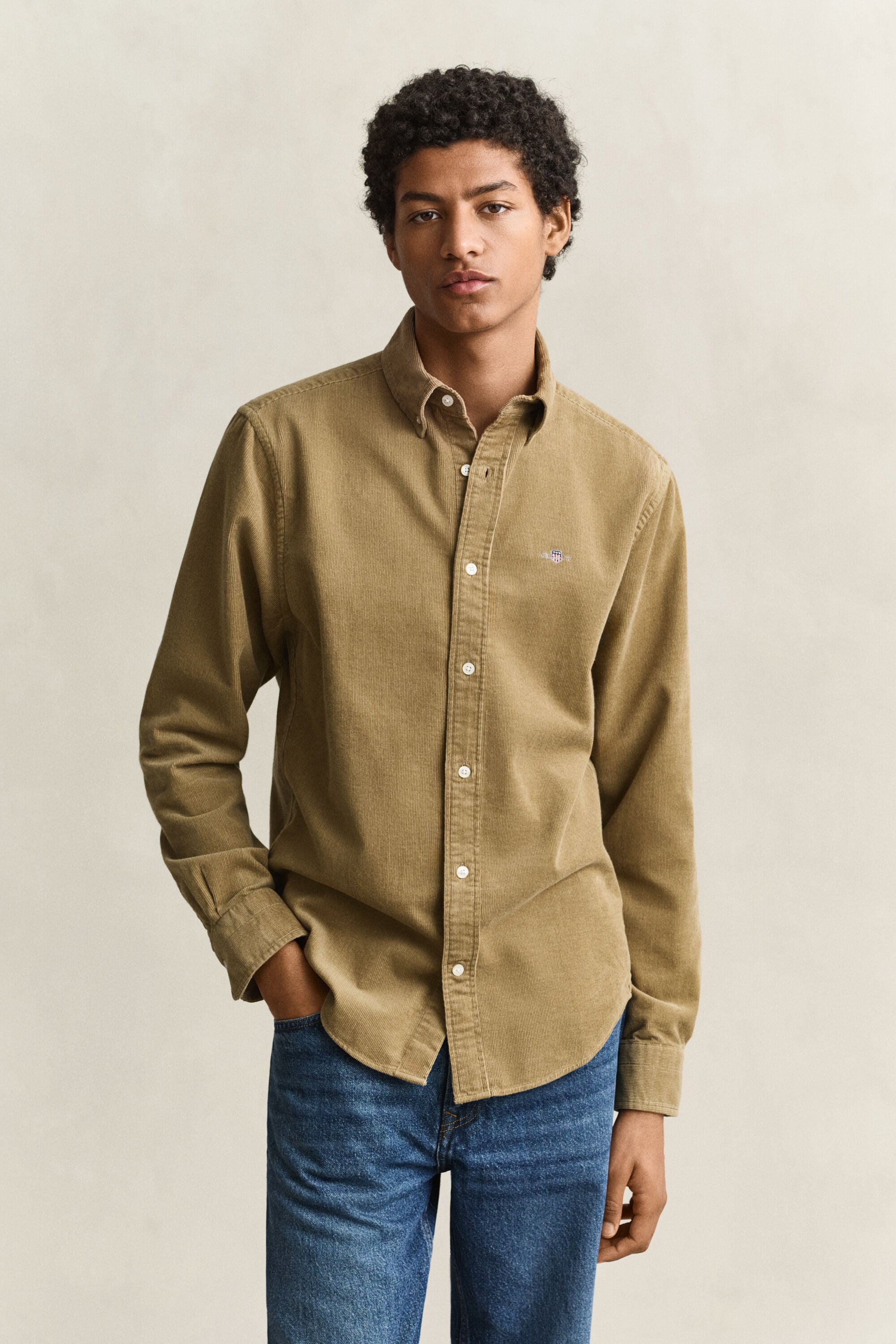Camicia in velluto a coste