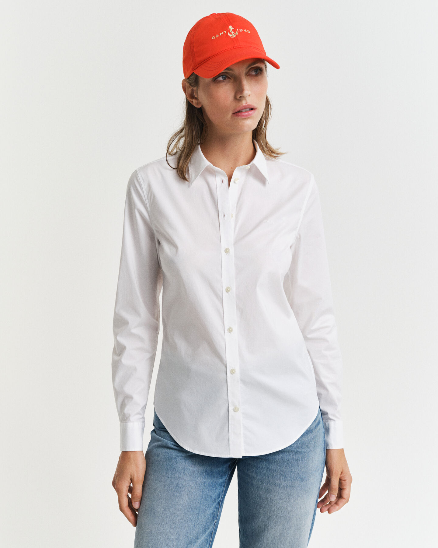 Camicia in popeline slim fit