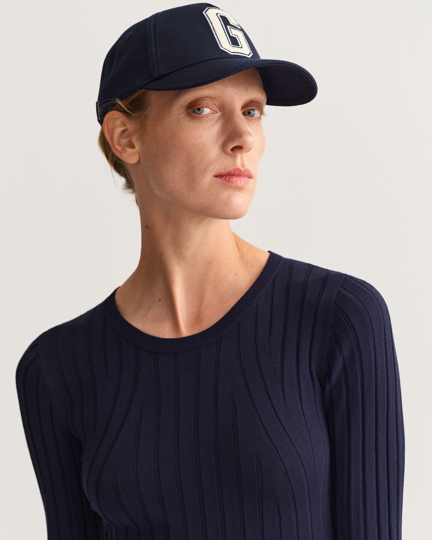 Abito girocollo a coste