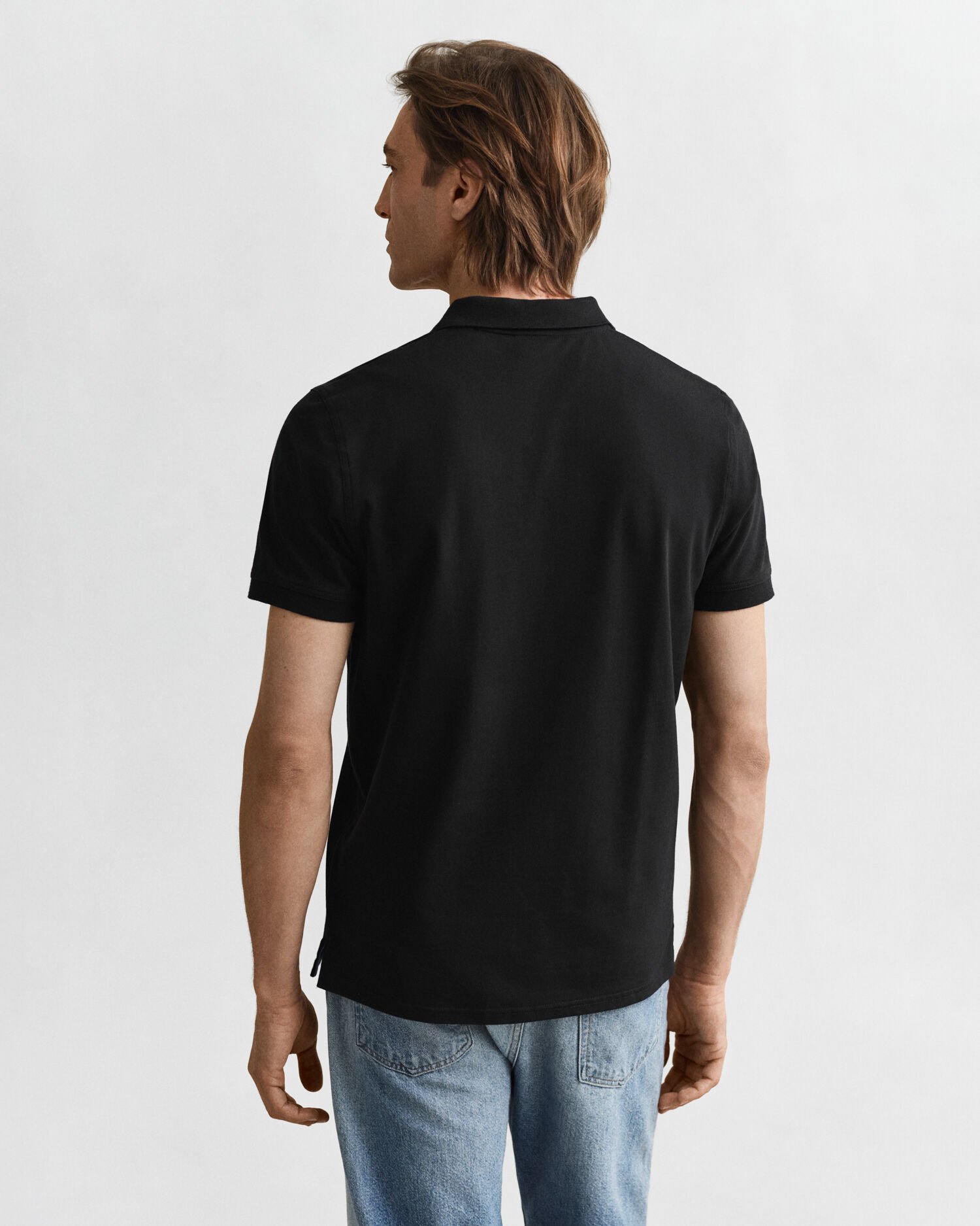 Polo in piqué a contrasto