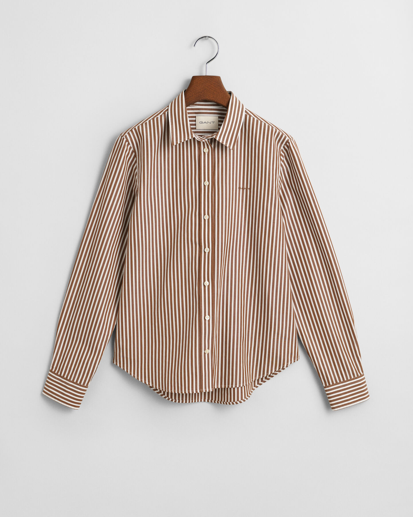 Camicia classica in popeline a righe regular fit