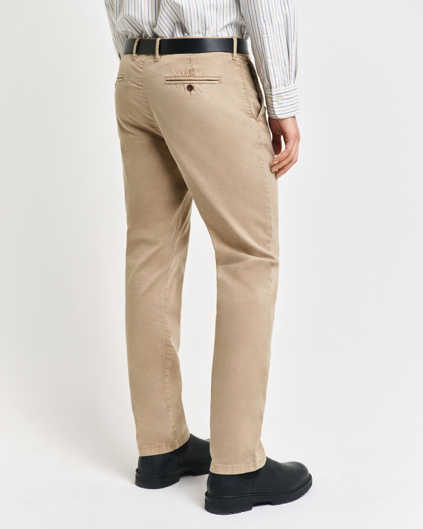Pantaloni chino strutturati a ratiera slim fit