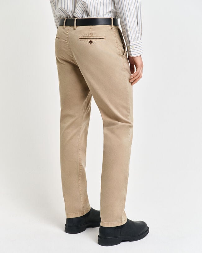 Pantaloni chino strutturati a ratiera slim fit
