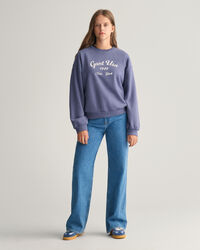 Felpa Script Graphic oversize Teen Girls