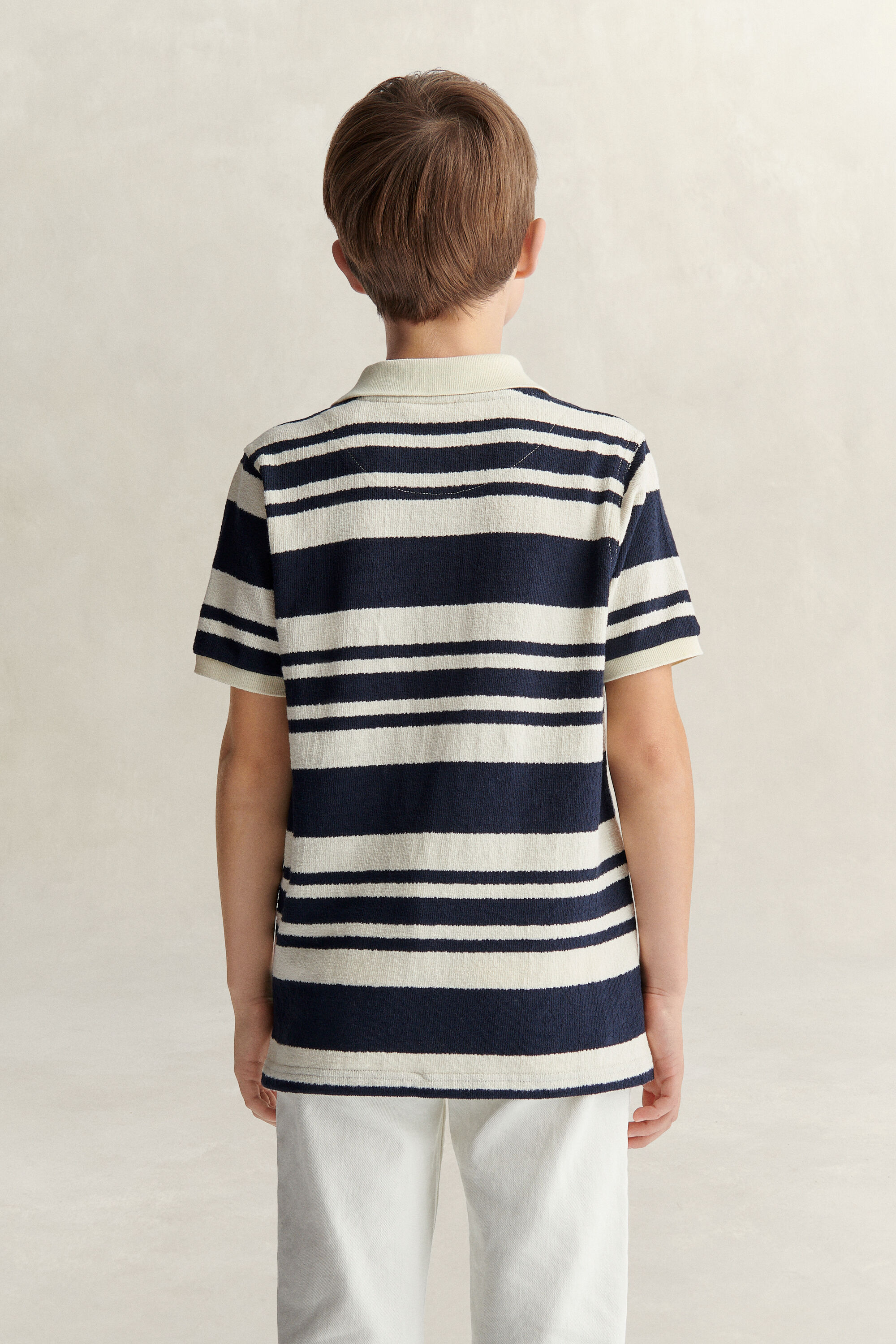 Teen Boys Striped Polo Shirt