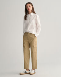 Pantaloni cargo chino slim fit