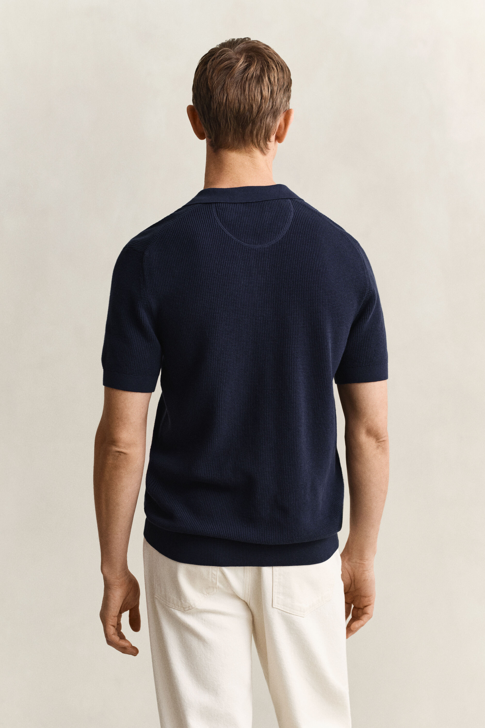 Polo in cotone Textured