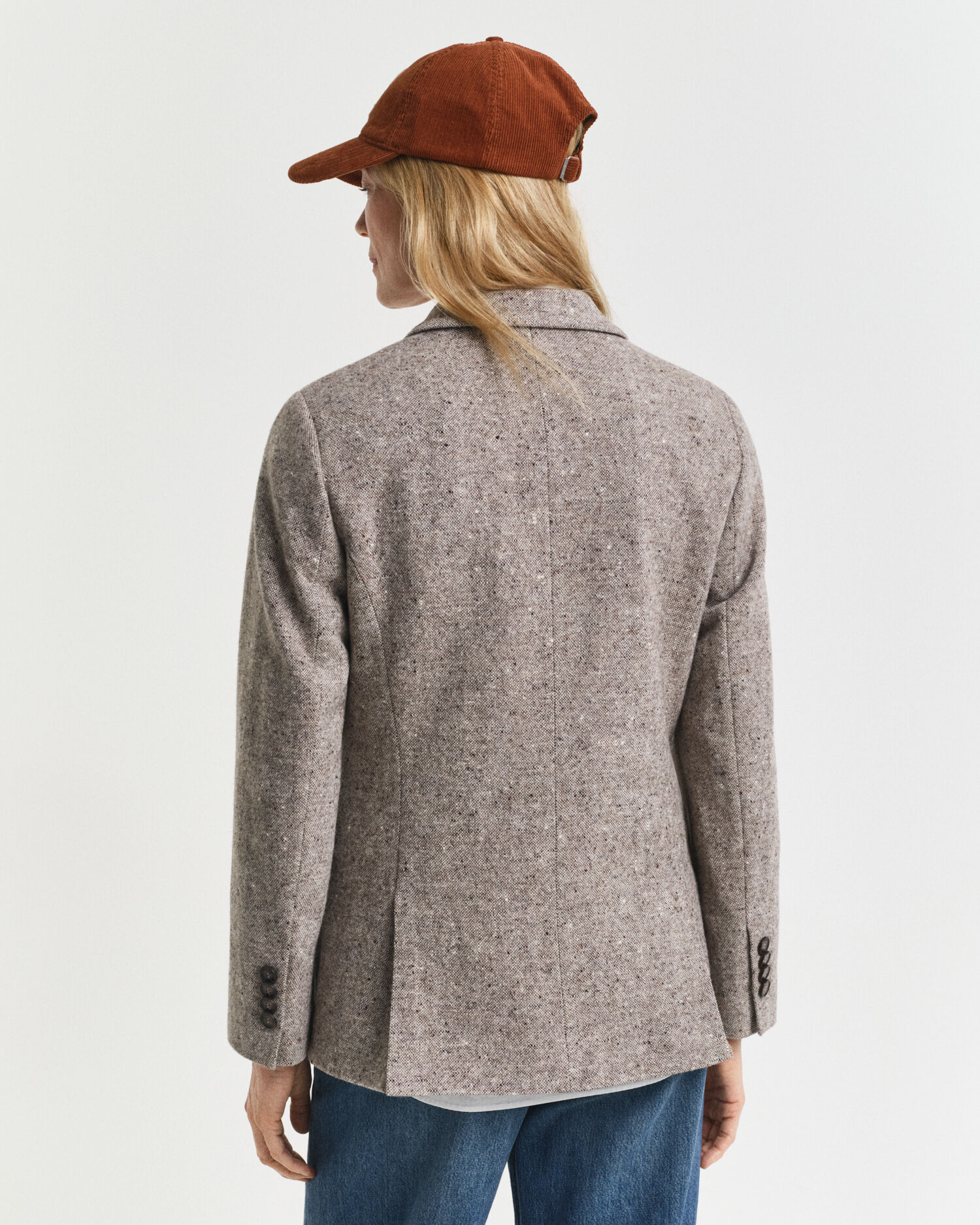 Blazer in lana testurizzata regular fit