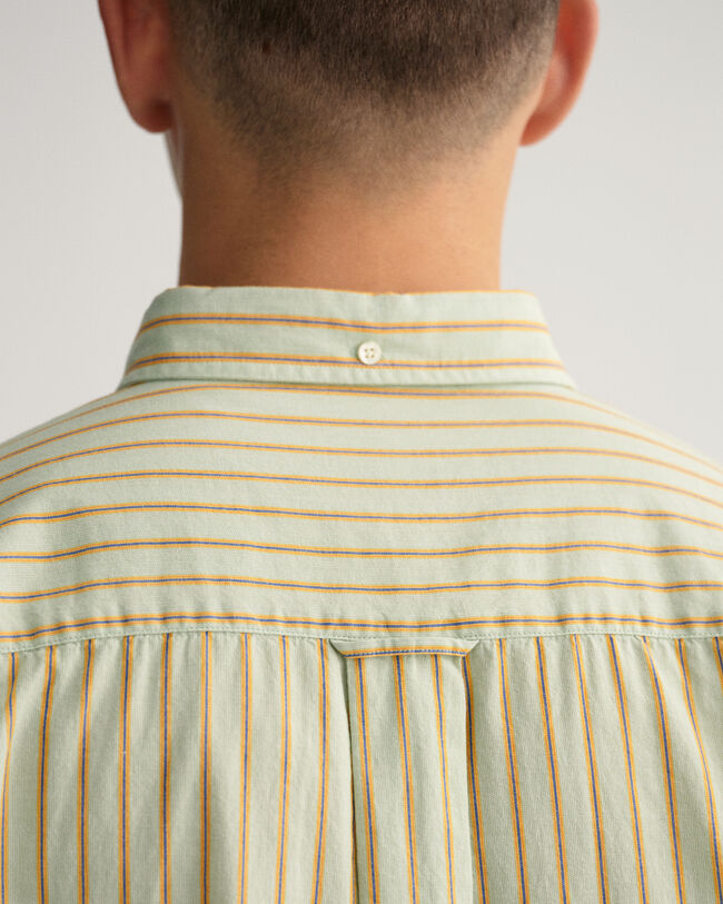 Camicia fil-&agrave;-fil a righe regular fit