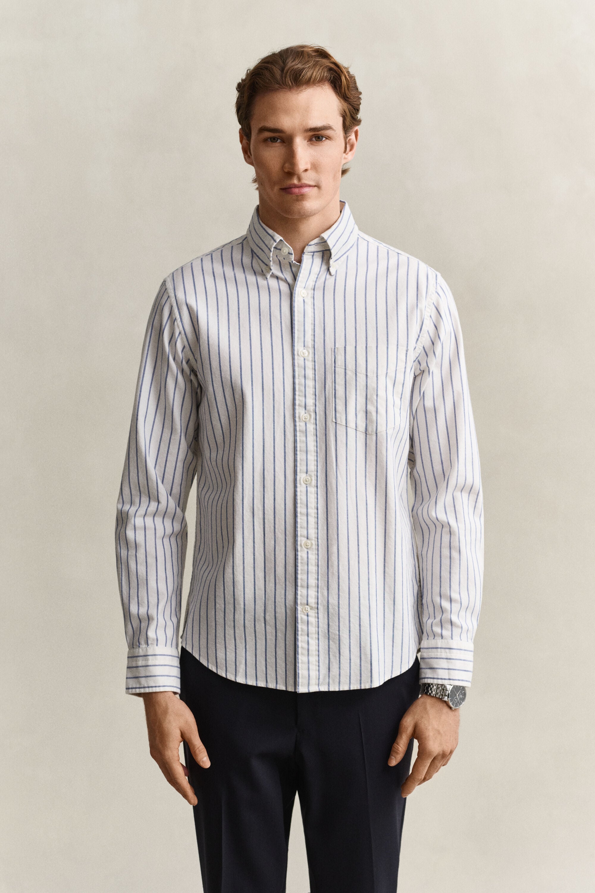 Camicia Oxford classica a righe
