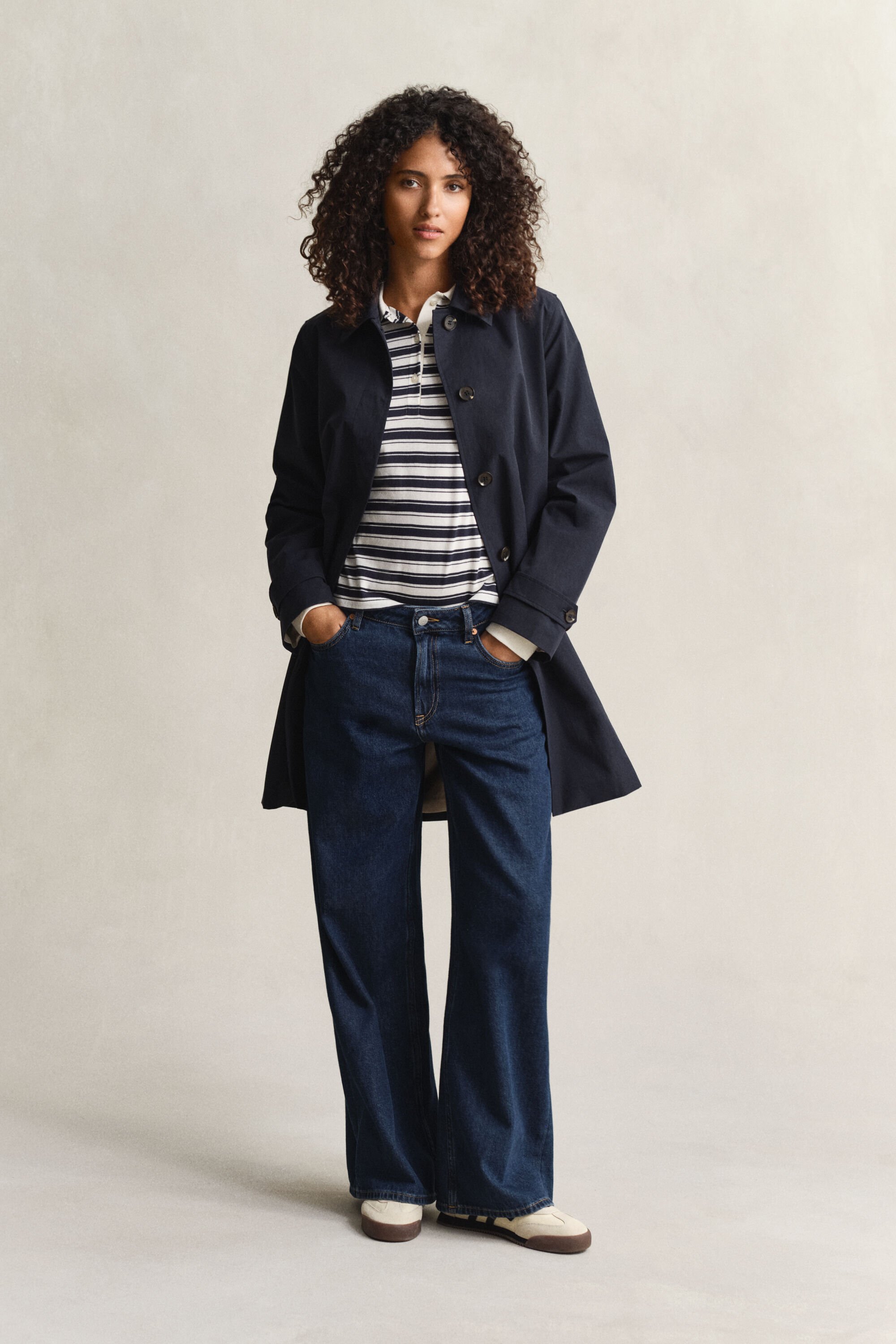 Polo maniche lunghe a righe