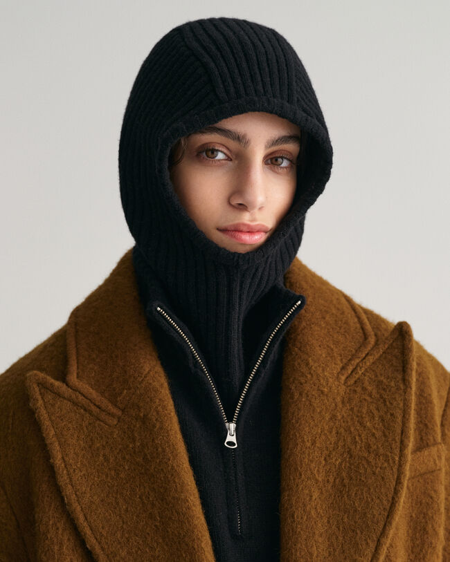 Passamontagna in lana lavorato a maglia