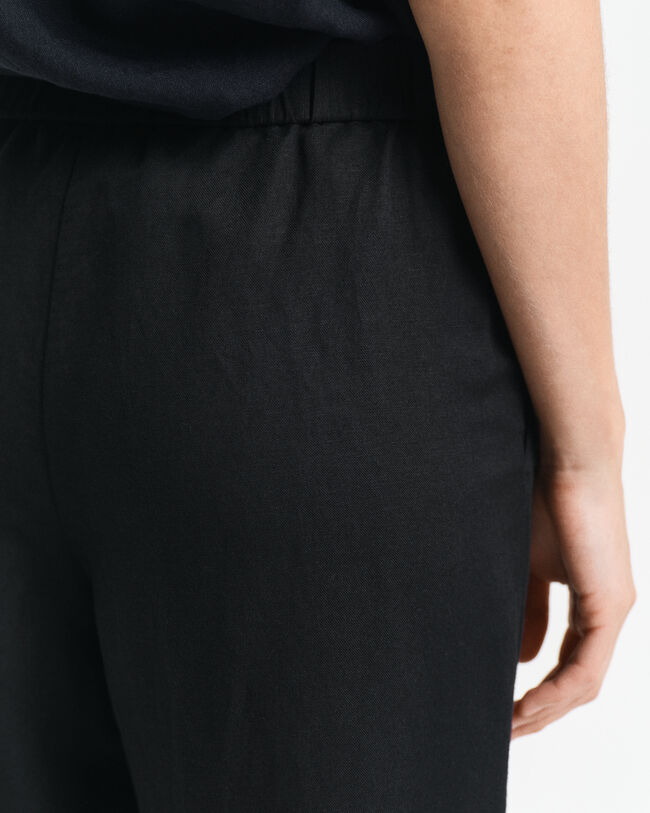 Pantaloni Pull-on in misto lino relaxed fit