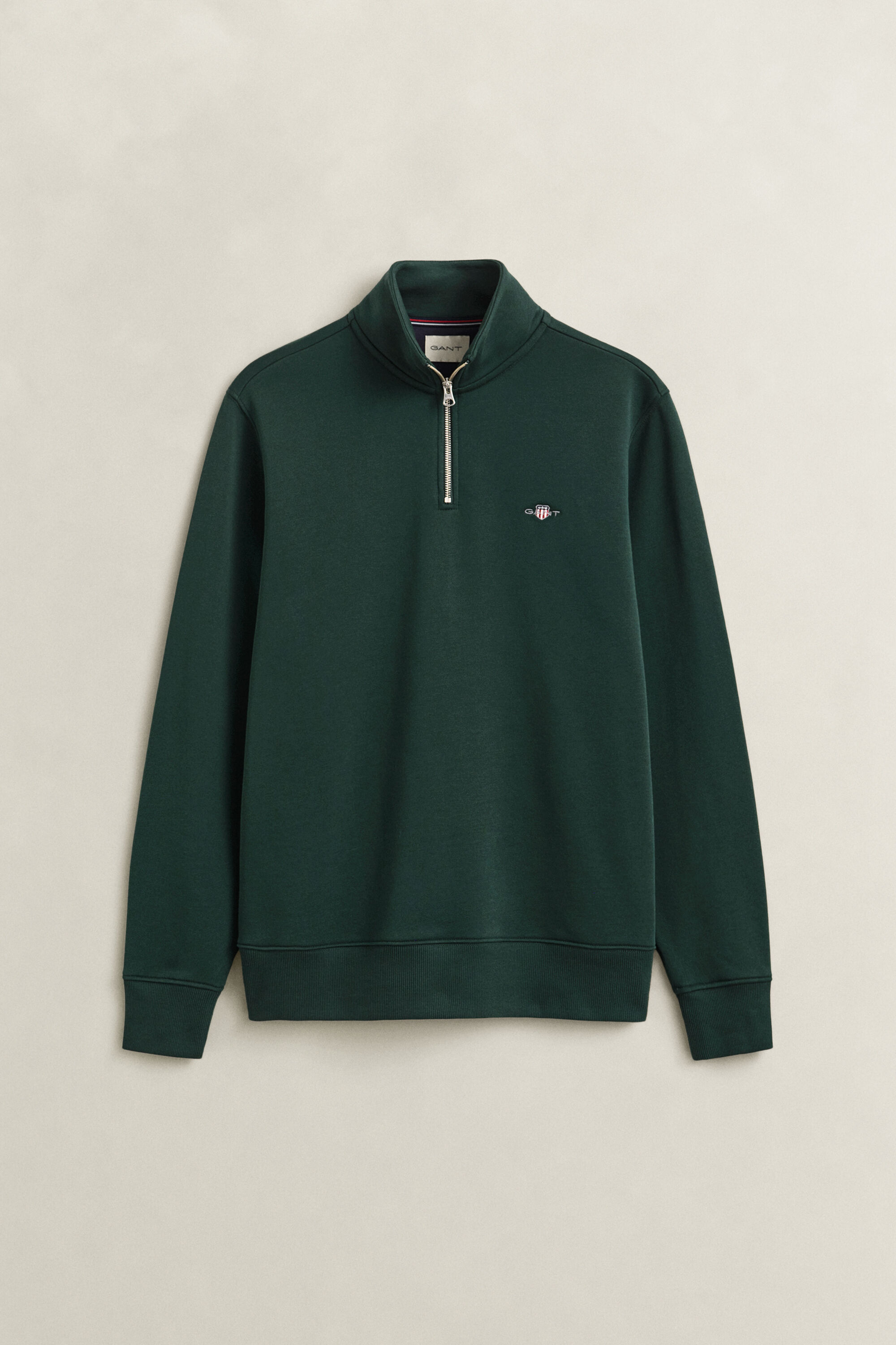 Felpa Shield con zip corta