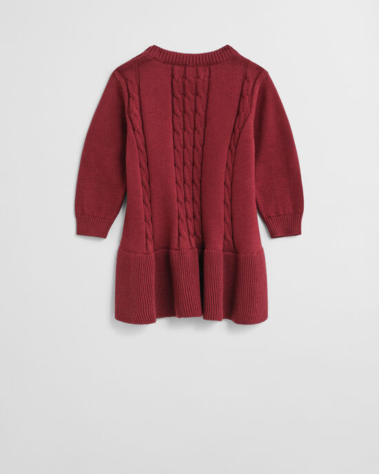 Abito in cotone a trecce Baby Girls