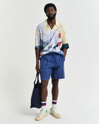 Camicia a maniche corte Sailing Scene relaxed fit