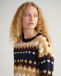 Maglia girocollo Fair Isle