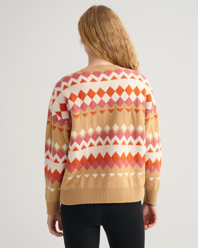 Maglia girocollo Fair Isle