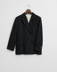 Blazer doppiopetto in misto lana relaxed fit
