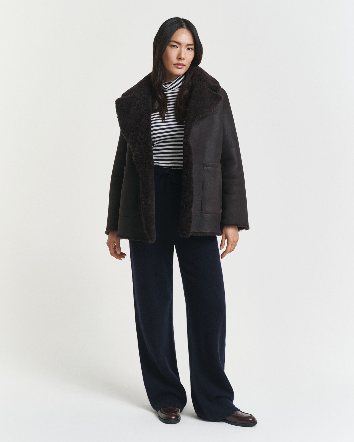 Pantaloni in maglia di lana