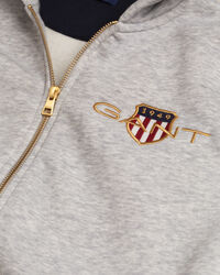 Felpa Medium Archive Shield con zip e cappuccio teens