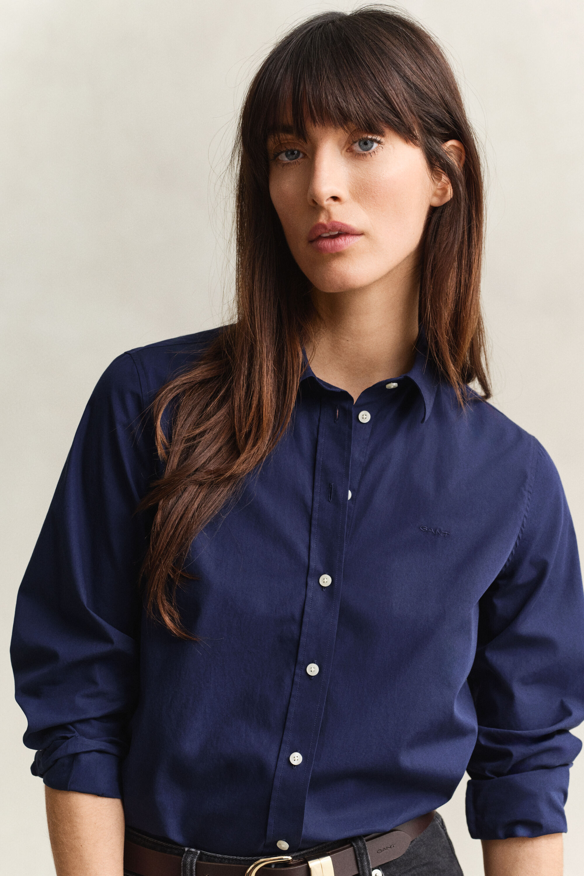 Camicia classica in popeline regular fit