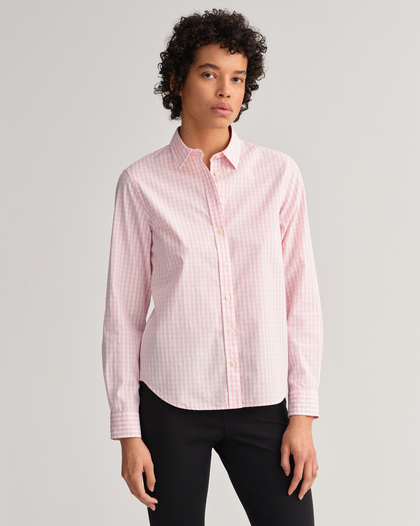 Camicia in broadcloth a quadri percalle regular fit
