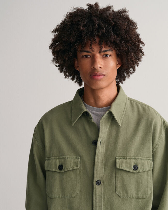 Camicia giacca Heavy in twill