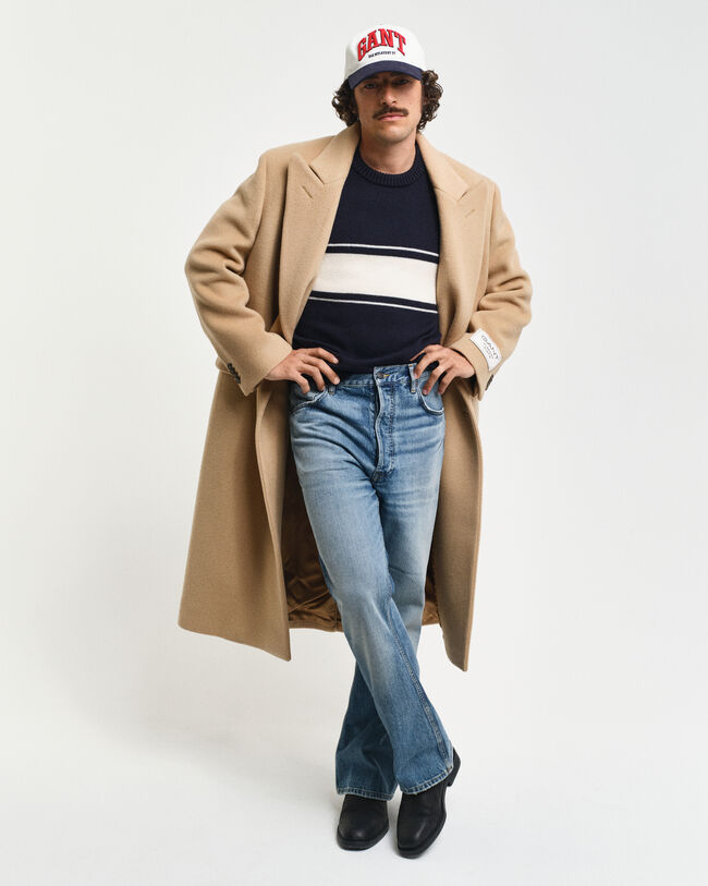 Cappotto in lana a doppio petto