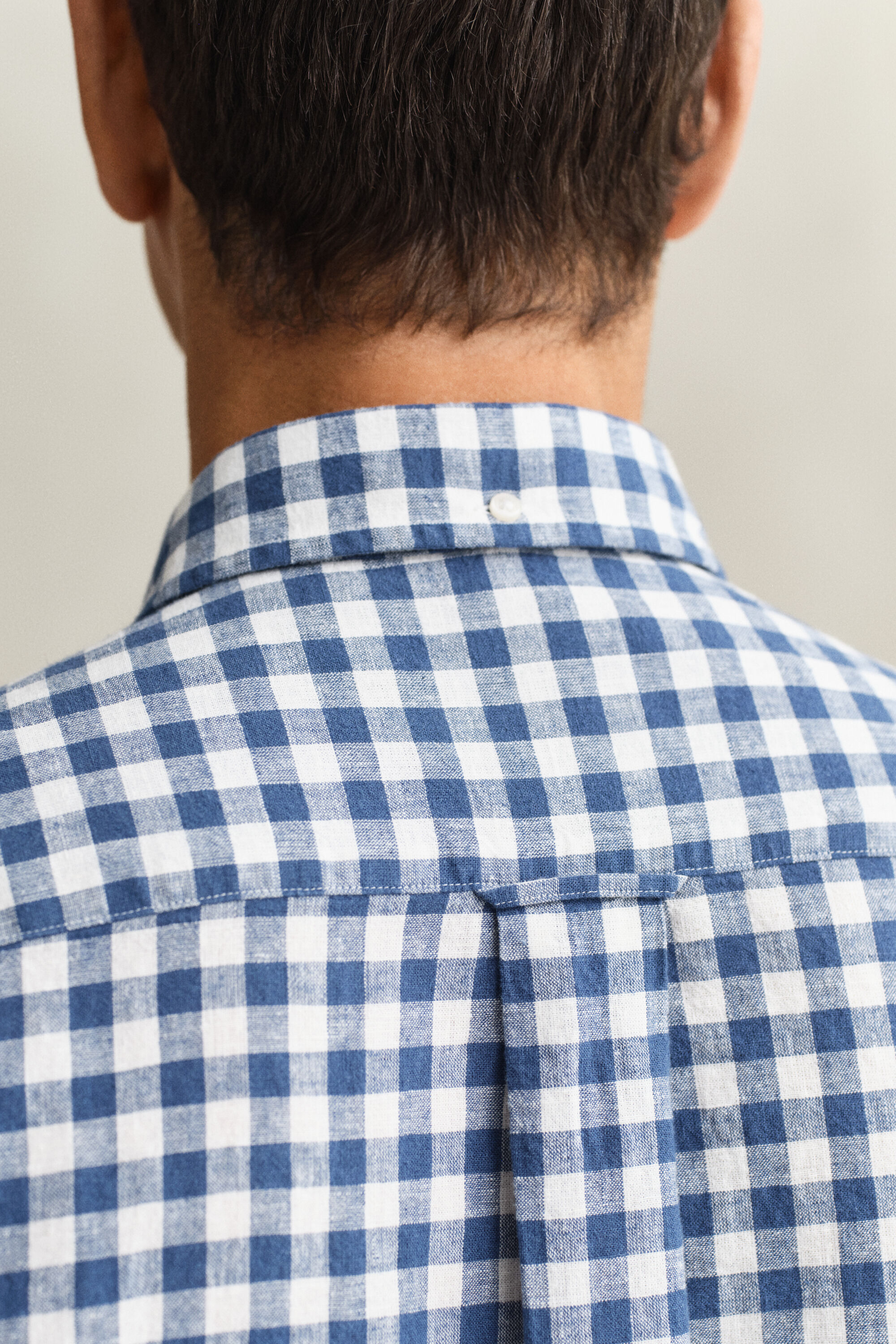 Camicia in misto lino percalle
