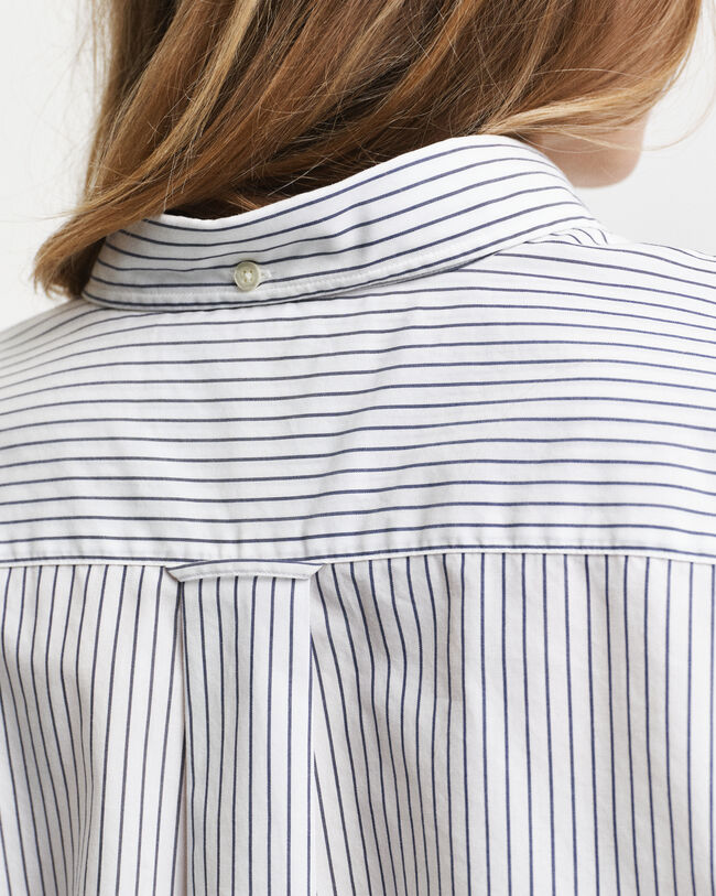 Camicia in popeline a righe regular fit
