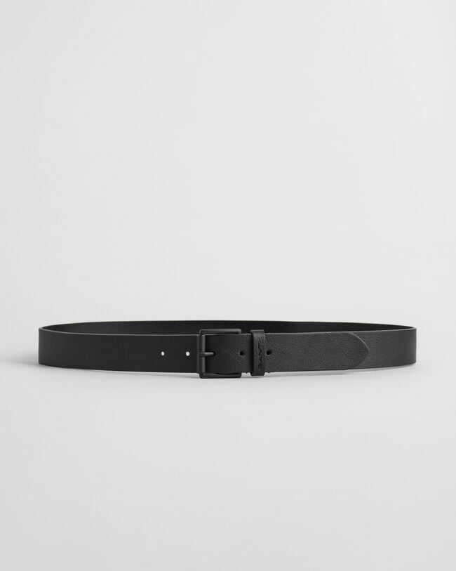 Cintura tono su tono in pelle con fibbia