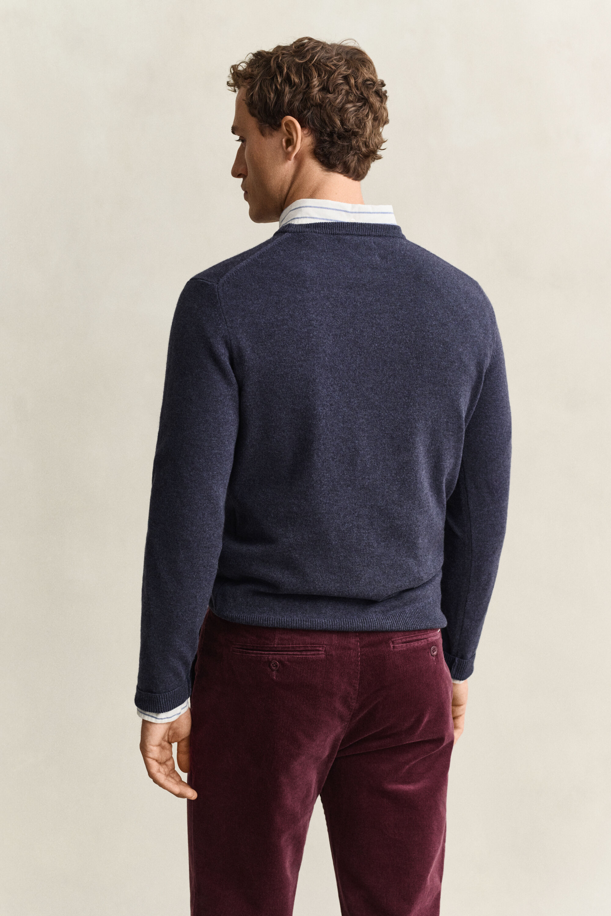Maglia girocollo in lana d’agnello