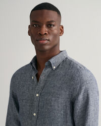 Camicia di lino slim fit