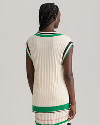 Gilet a coste e righe