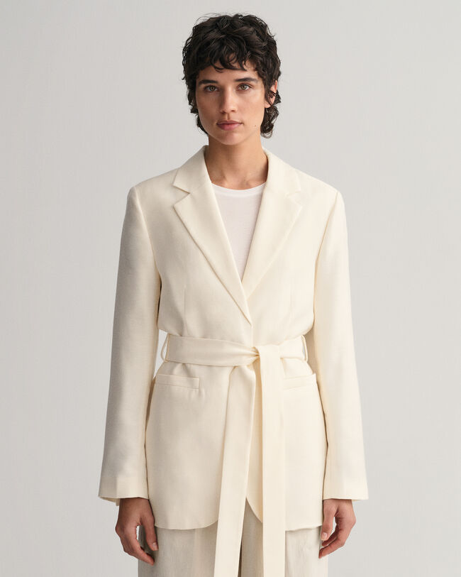 Blazer Fluid con cintura regular fit