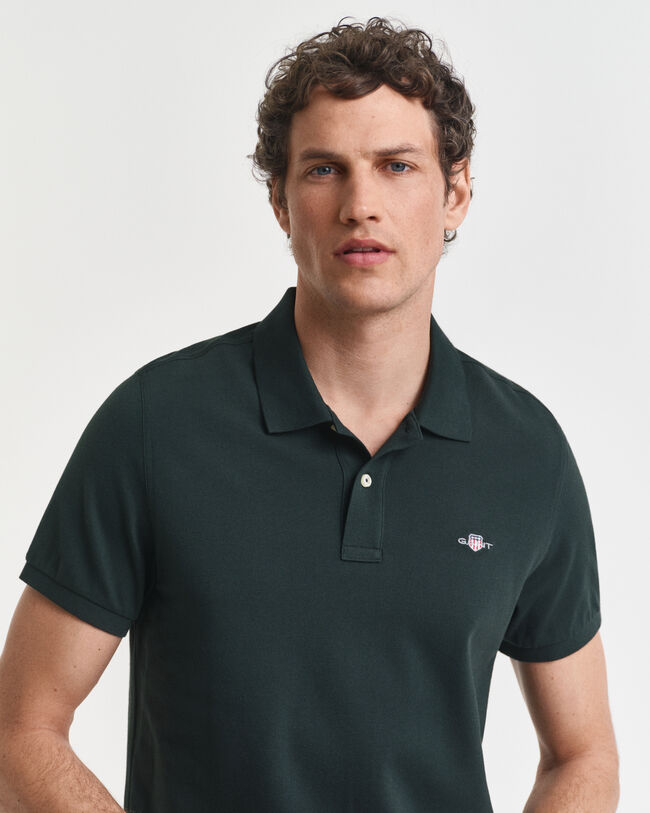 Polo Shield in piqué regular fit