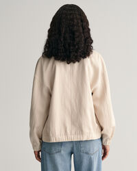 Giacca bomber in misto lino