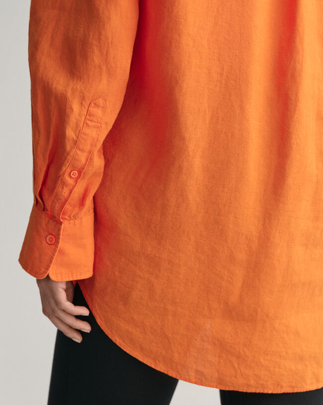 Camicia oversize in lino