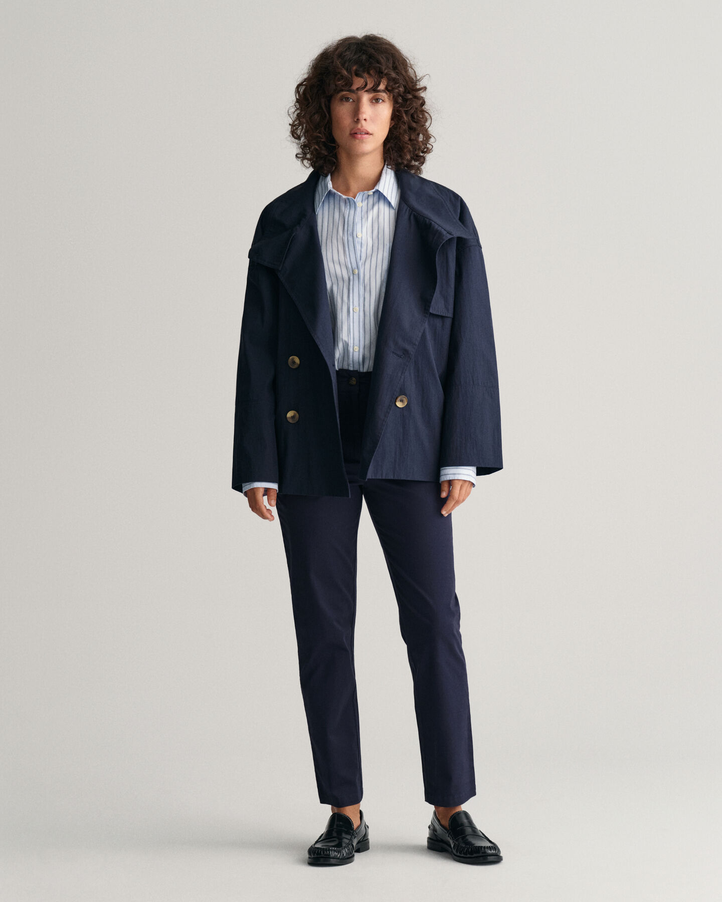 Giacca trench di media lunghezza