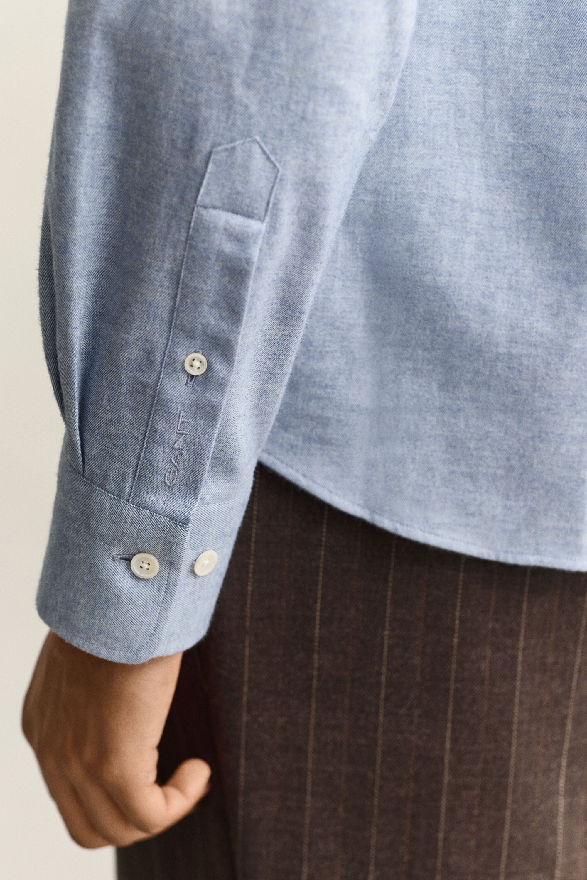 Camicia in flanella mélange